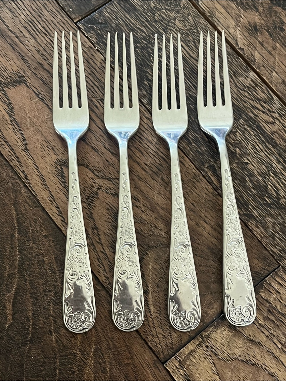 Maryland Engraved Stainless Dinner Forks (4) by Lenox